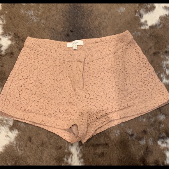 Umbee Light Mauve/Nude Lace Shorts - Picture 1 of 4